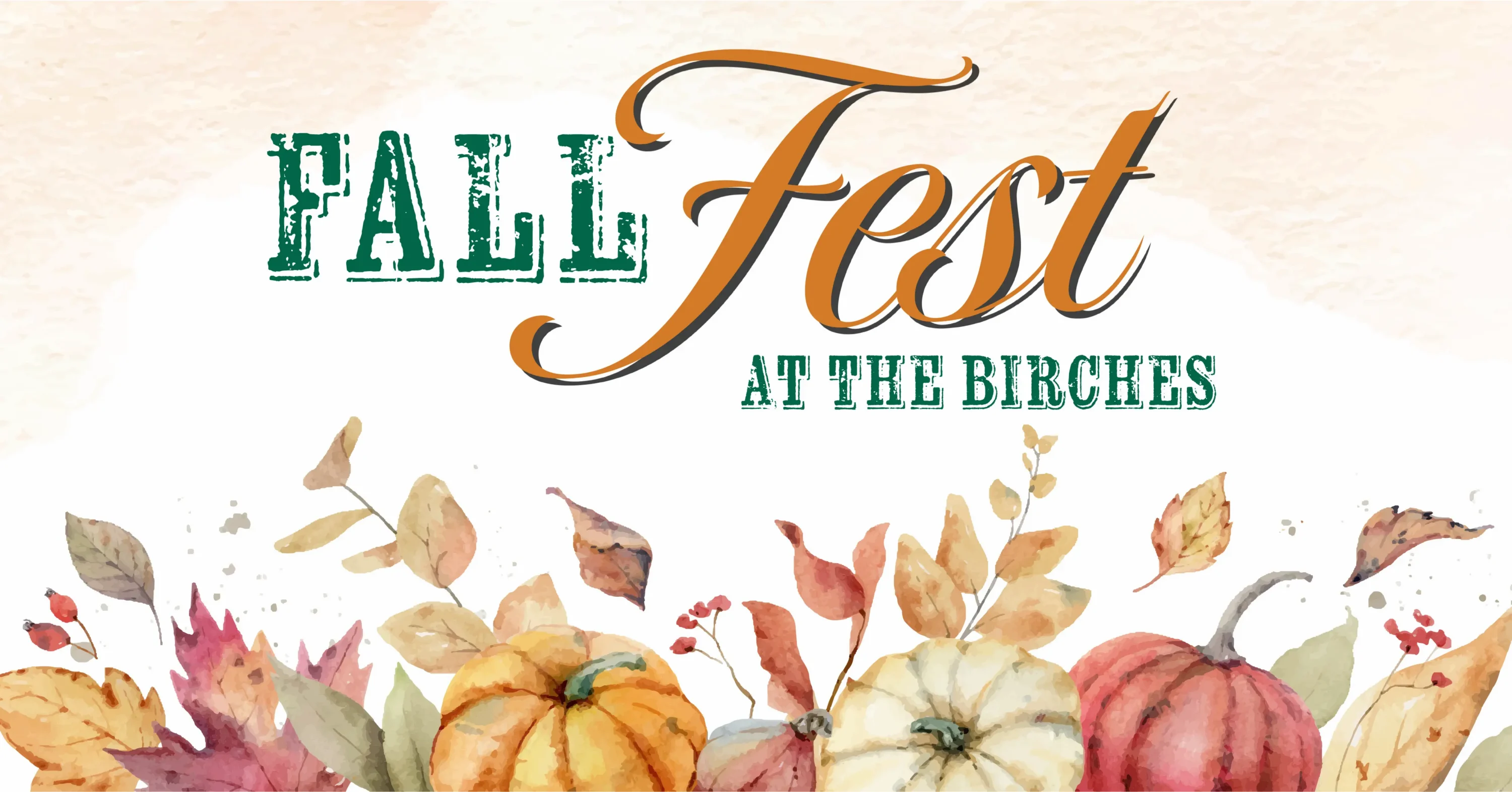 banner for the event Fall Fest with pumpkins